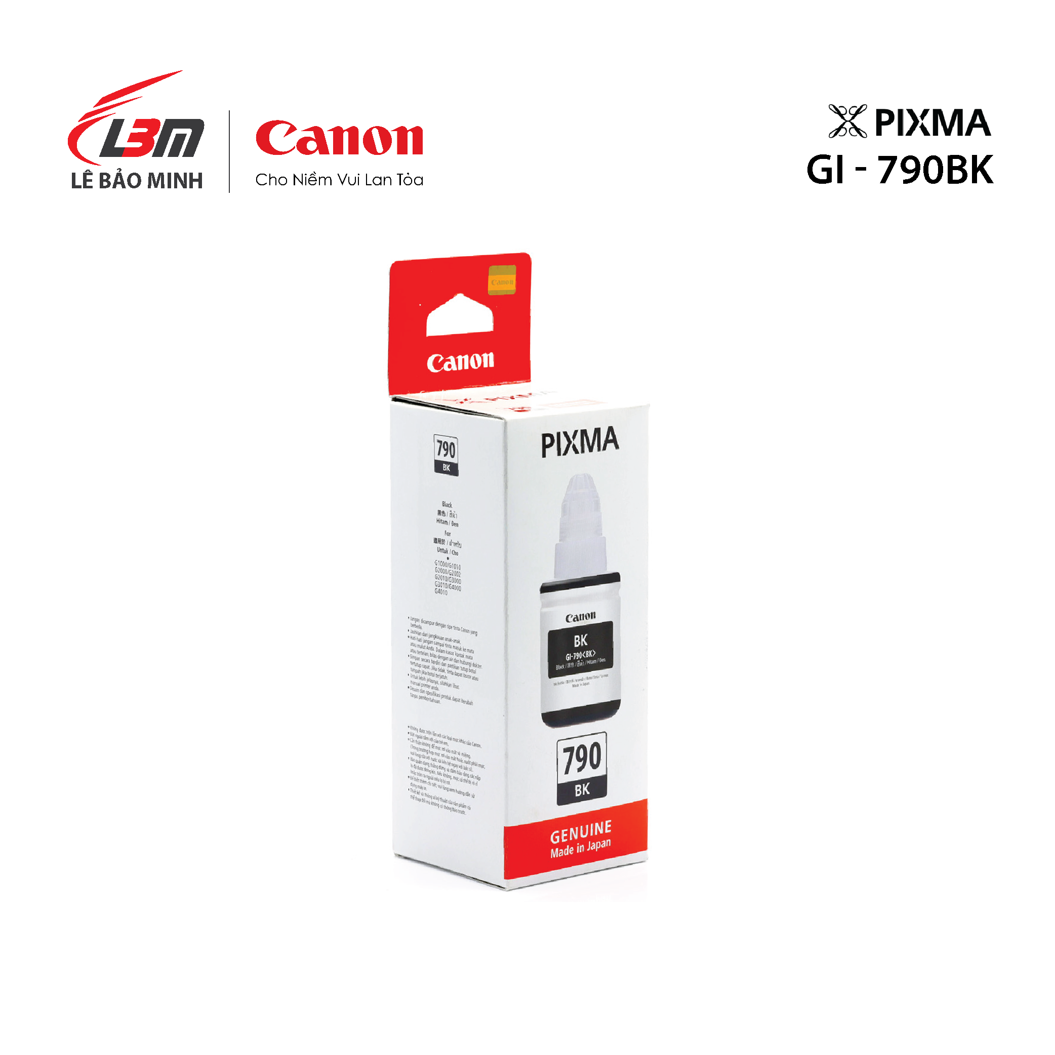 Hộp mực in Canon GI-790- Hàng chính Hãng