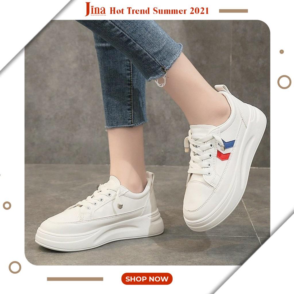  Giày Jina 1822 Sport Hàng CAO CẤP, Sneaker độn đế cao 5cm hách chiều cao chót vót cho chị em