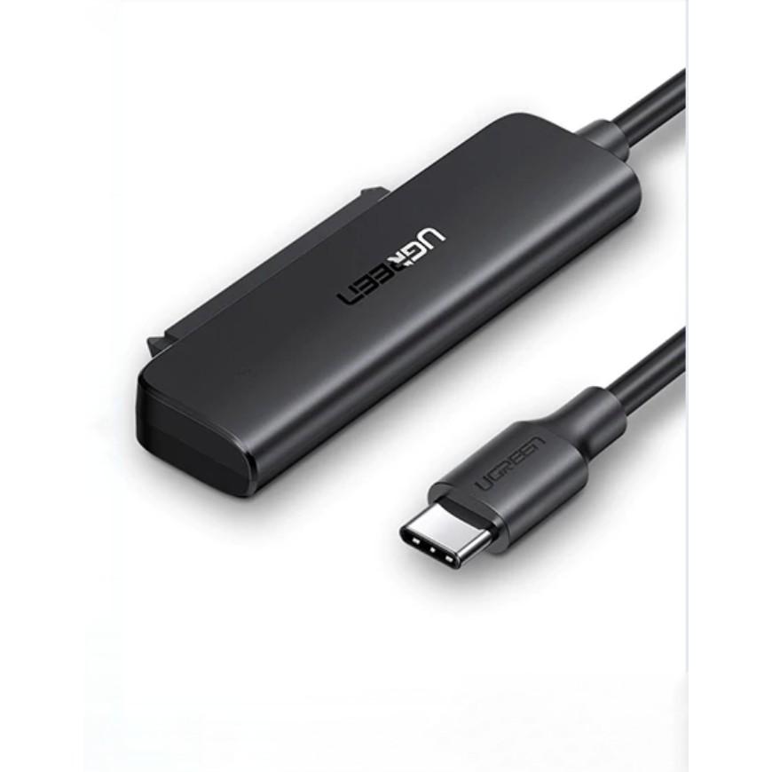 Cáp chuyển đổi hai loại USB 3.0 và USB type C sang Sata cho ổ cứng ngoài SSD, HDD 2.5 inch, dài 50cm UGREEN CM321 - Hàng chính hãng