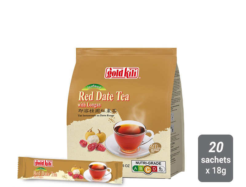 Trà táo tàu với long nhãn hòa tan Gold Kili 360g - Singapore