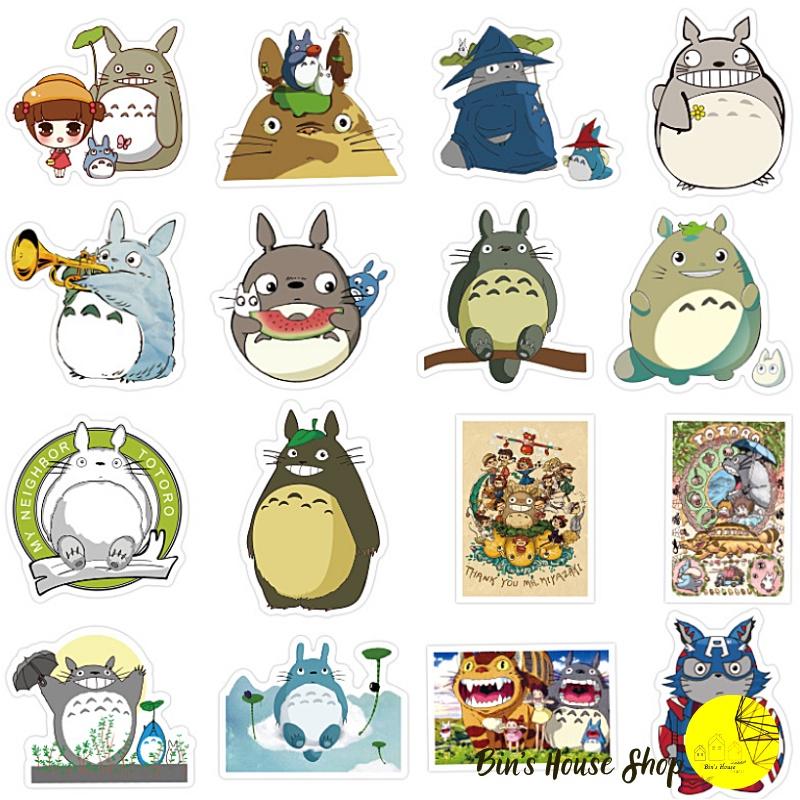 Bộ Sticker - Miến Dán Siêu Kute -Họa Tiết Hàng Xóm Tôi Là TOTORO-totoro