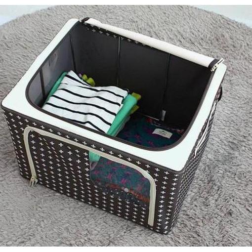 Hộp đựng chăn màn quần áo khung thép kích thước 50x40x33cm