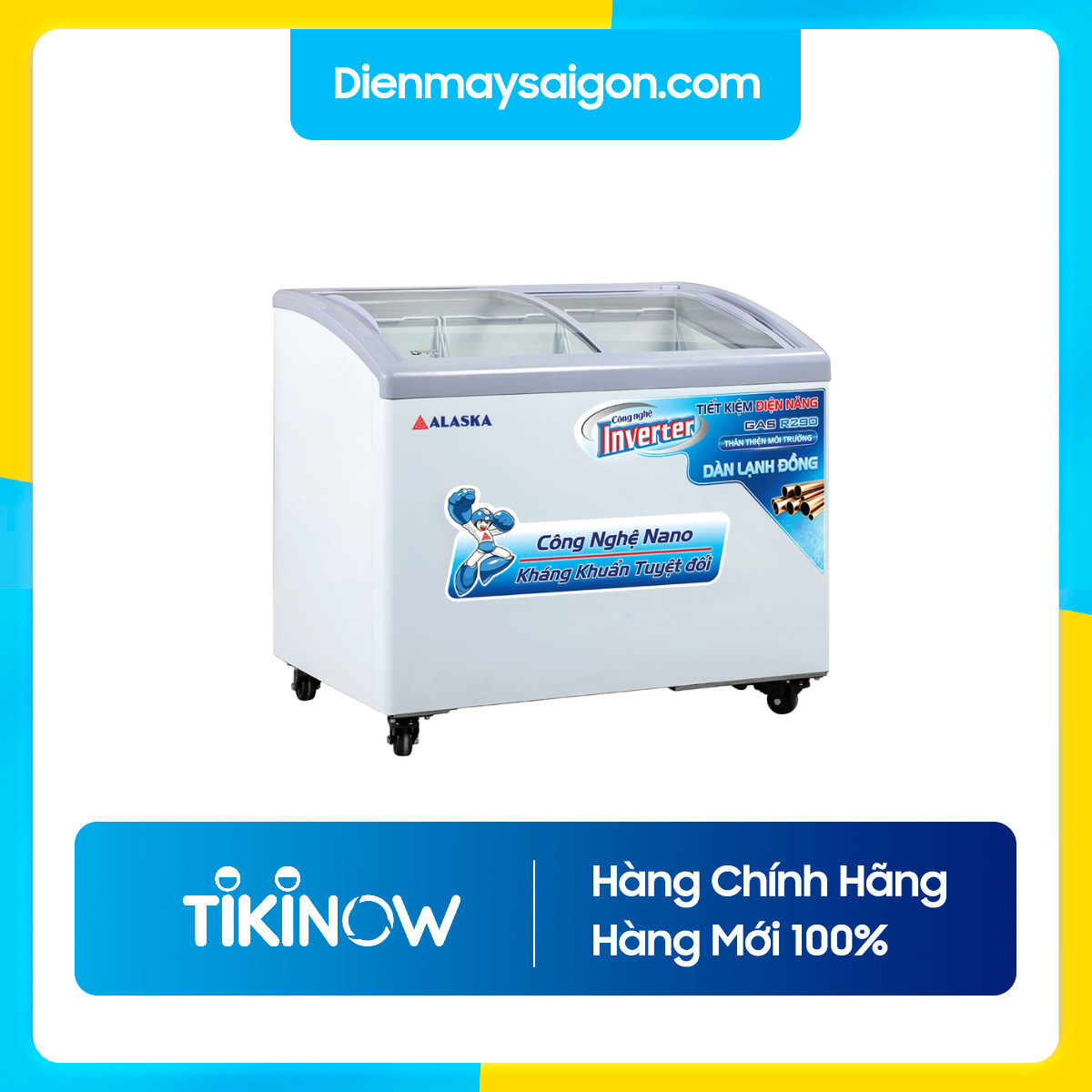 Tủ đông Alaska Inverter KC-210CI - Chỉ giao HCM