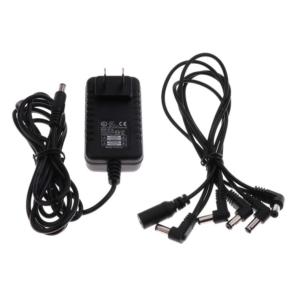 Guitar Effects Power Supply Adapter Charger with  Cable US Plug