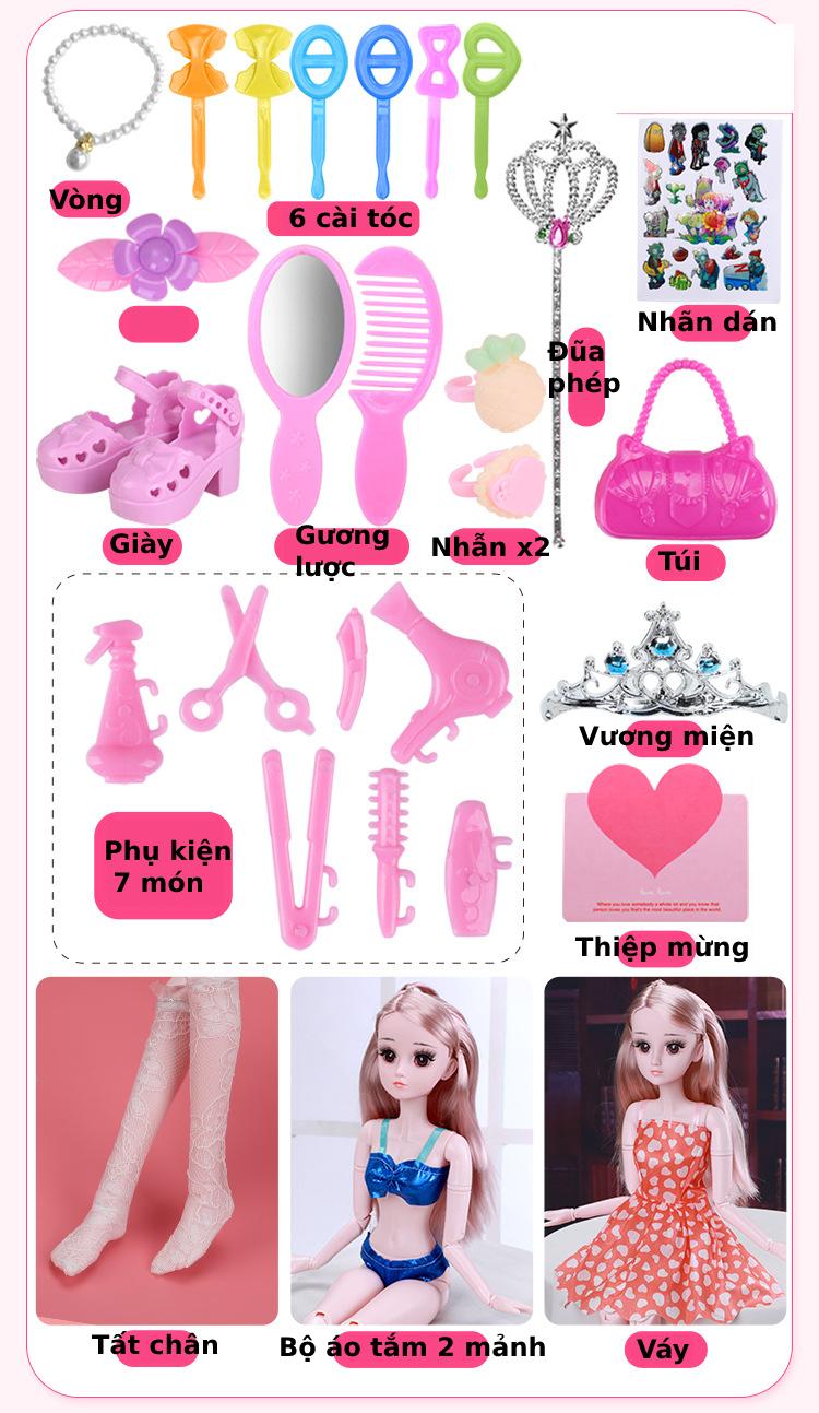 Đồ chơi Búp Bê Công chúa cỡ lớn cao 60cm bản có nhạc Món quà cho bé gái