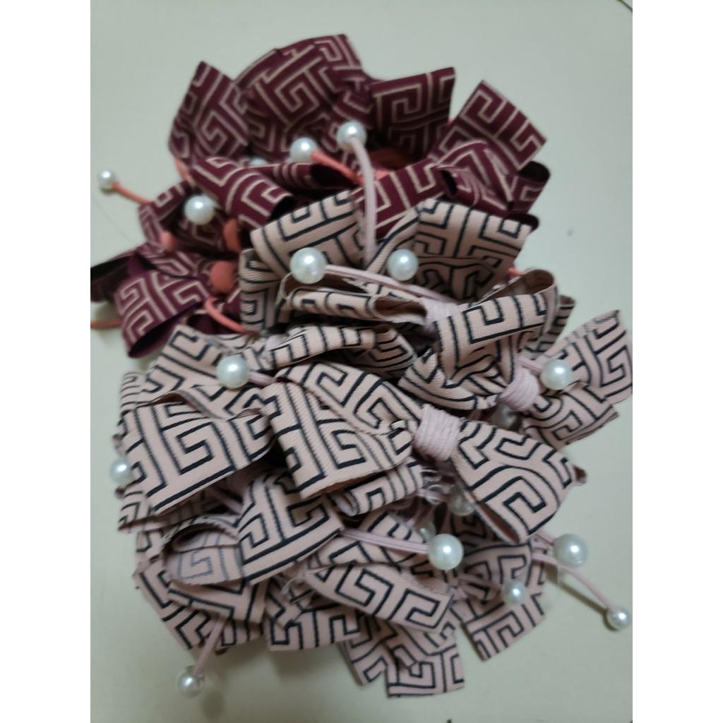 Dây cột tóc nơ dễ thương,nhiều màu cho các nàng chọ lựa