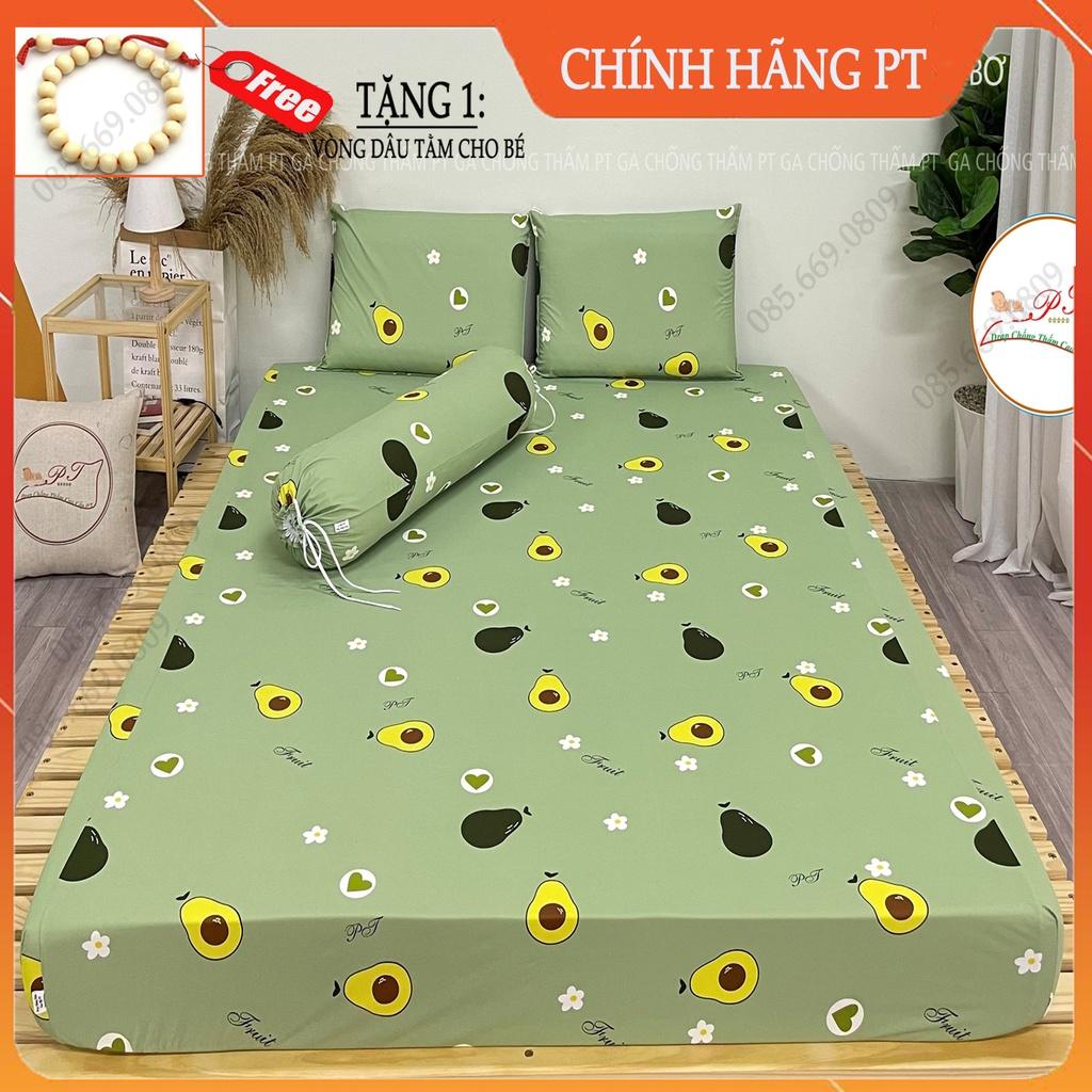 Ga chống thấm cotton cho bé, drap chống thấm cao cấp cấu tạo 3 lớp đối lưu không khí, nằm trực tiếp không nóng không bí