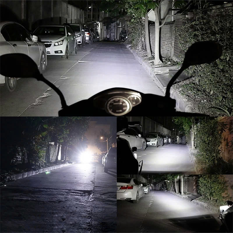 Đèn Trợ Sáng XR 16 Tim LED Siêu Sáng - Lắp Mọi Loại Xe, Đèn Trợ Sáng Xe Máy Ô TÔ