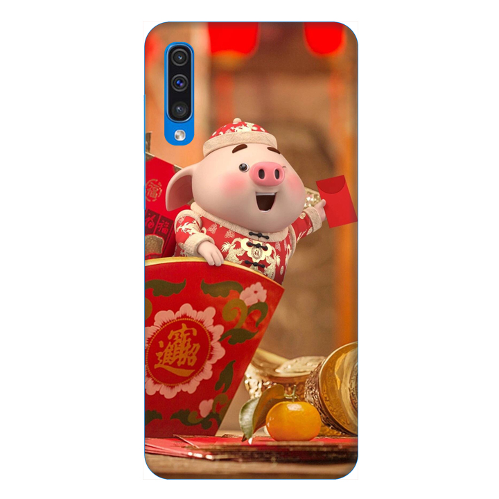 Ốp lưng dành cho điện thoại Samsung Galaxy A50 hình Heo Con Chúc Tết - Hàng chính hãng