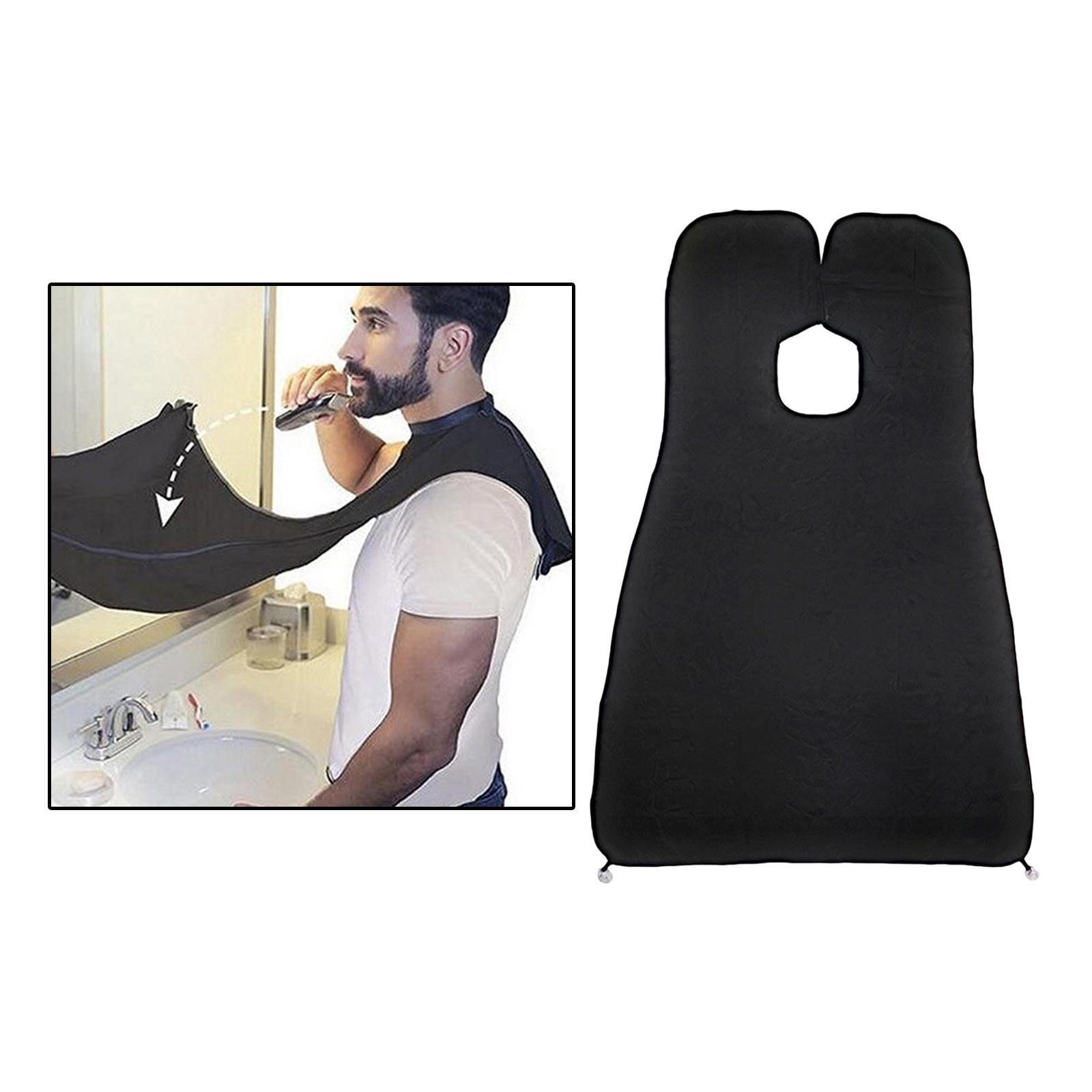 Beard Shaving Bib Beard Apron for Men Shaving Trimming   white,