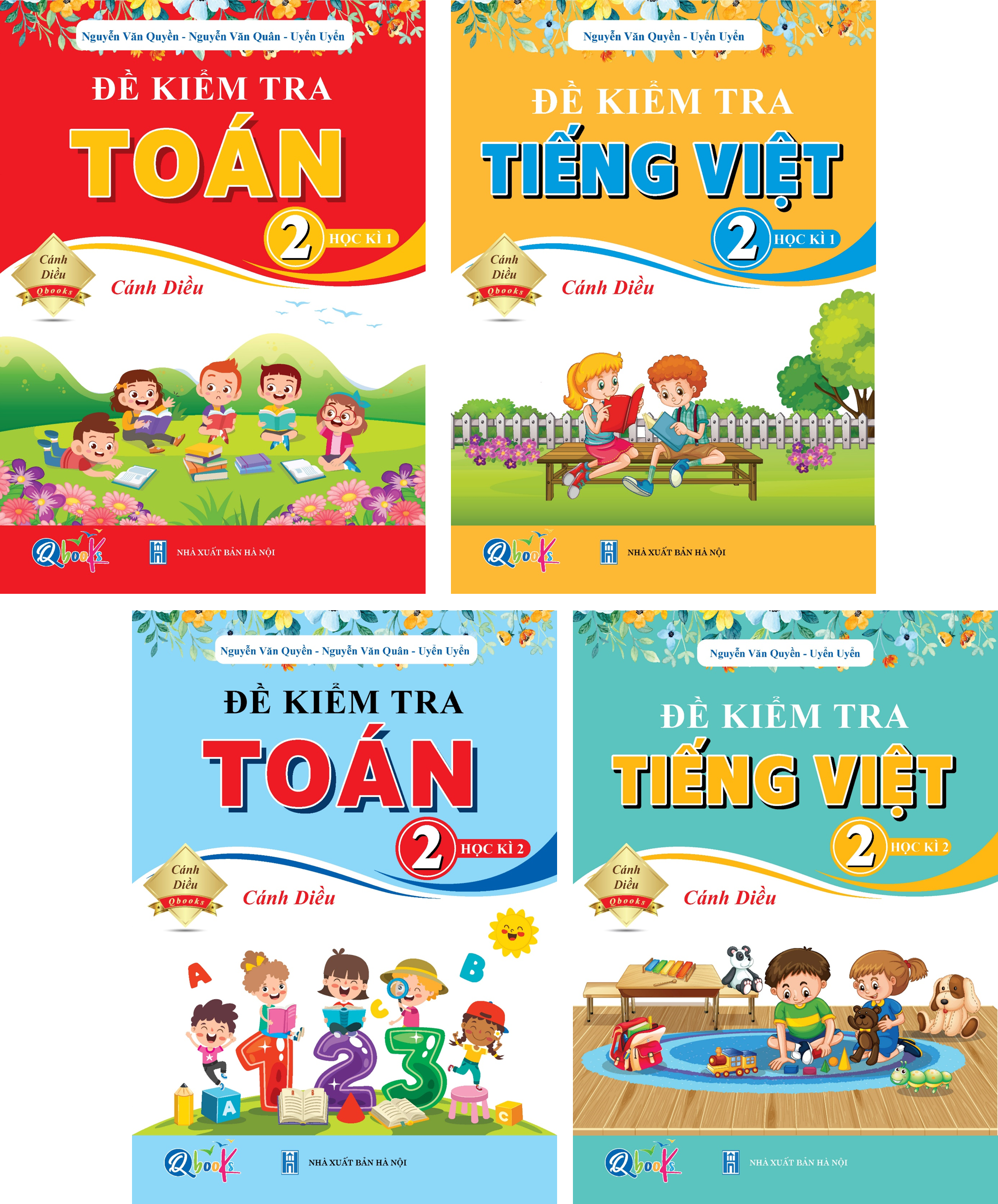 Combo Đề Kiểm Tra Toán, Tiếng Việt Lớp 2 - Cánh Diều Tự Chọn Sách - Combo 2 Kì 4 Cuốn
