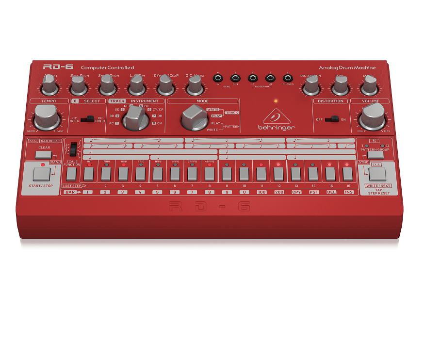 Behringer Drum Machines RD-6-RD- Hàng Chính Hãng