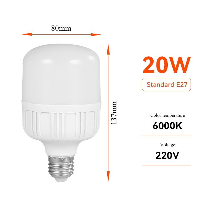 Bóng Đèn LED E27 Tiết Kiệm Năng Lượng 6500K 5W 10W 15W 20W 30W 40W 50W