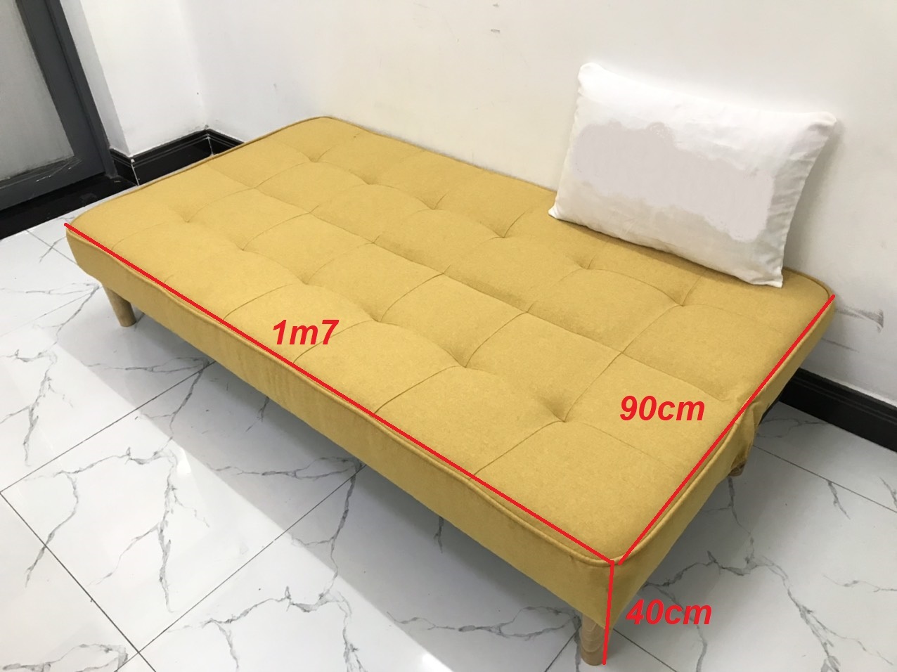 Bộ ghế sofa giường 1m7x90, sofa phòng khách sivali SFB03-