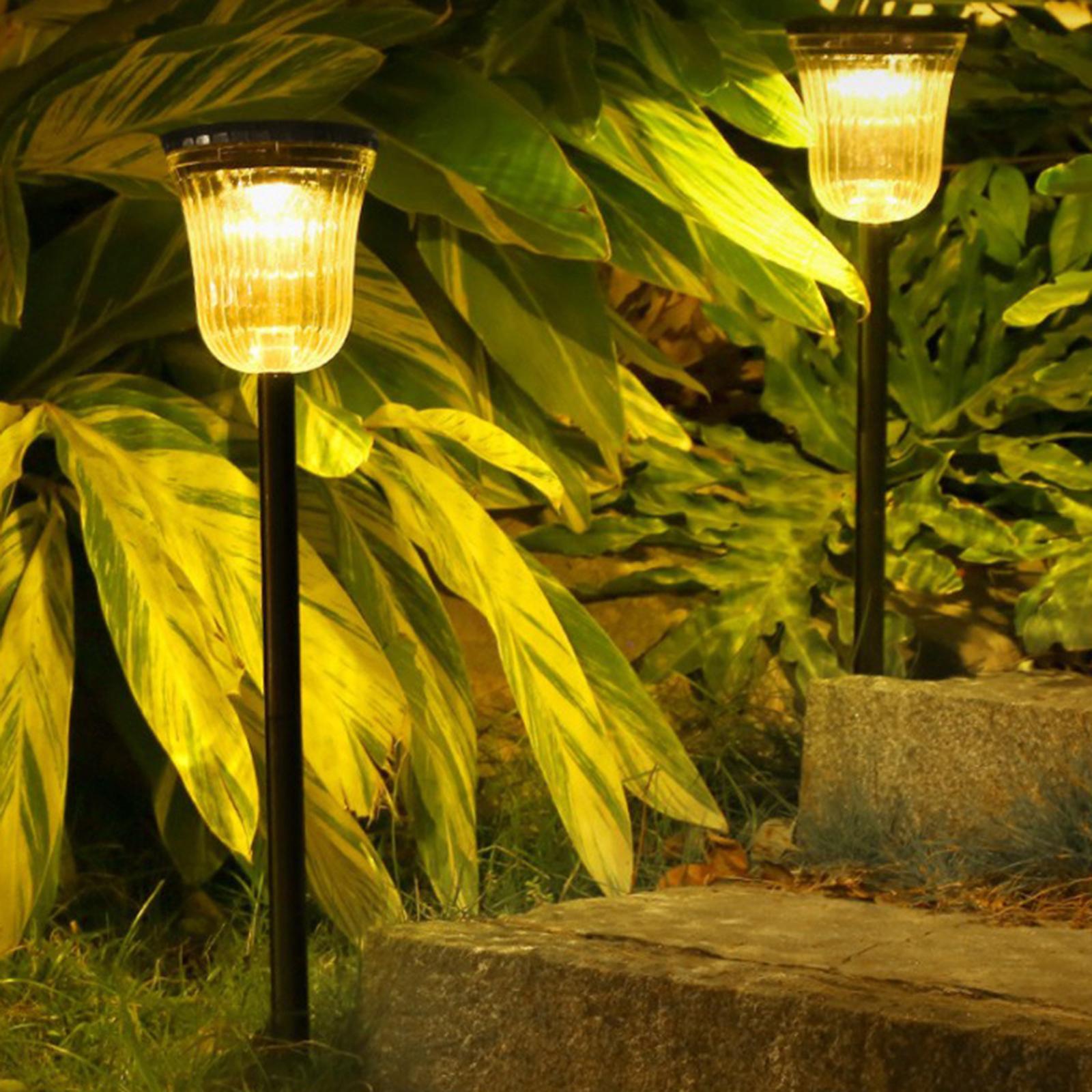 1pc Solar Landscaping Spotlight Waterproof Wall Lights Yard Path Patio