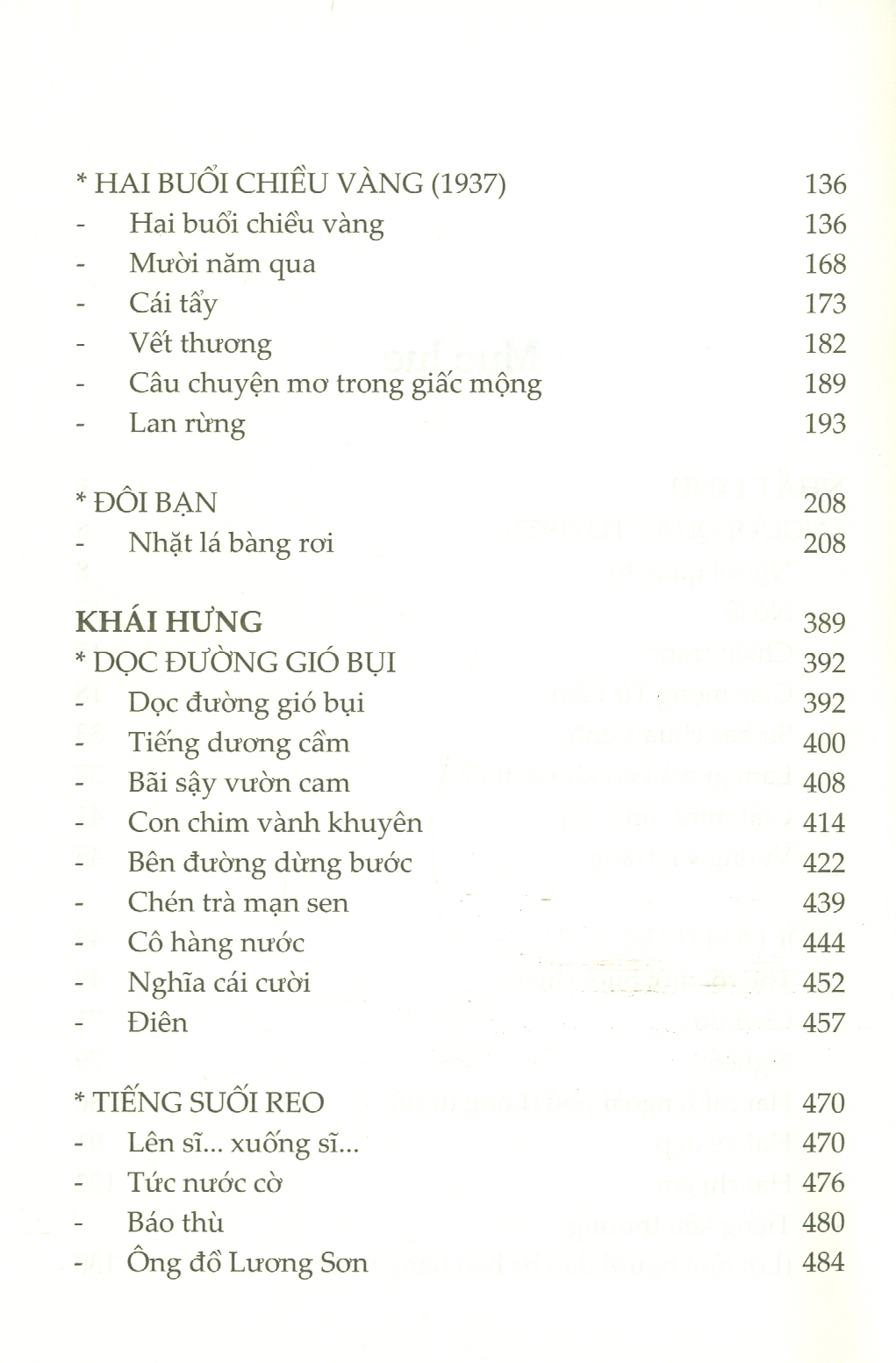 Danh Tác Việt Nam - Tuyển Tập Nhất Linh - Khái Hưng (Bản in năm 2022)