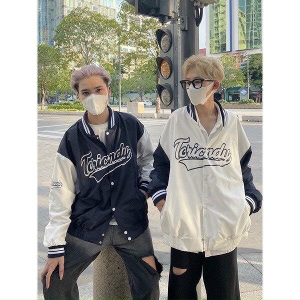 Áo Khoác Bomber Varsity Jacket Dù 2 Lớp TORI Form Rộng Nam Nữ Unisex Cúc Bấm - Trẻ Trung Năng Động Ulzzang