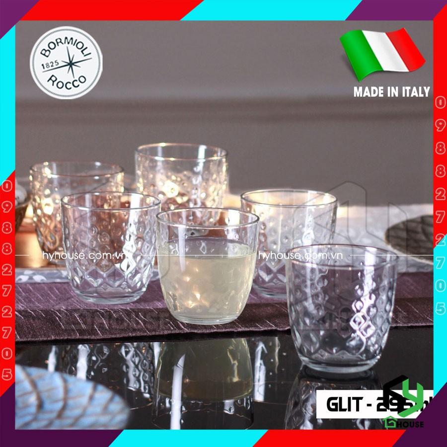 Bộ 6 ly thủy tinh - GLIT - Bormioli Rocco 295ml - Hàng Chính Hãng