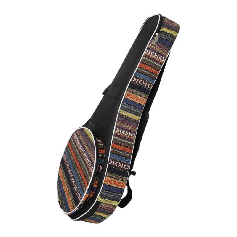 Nặng Đàn Mandolin Túi Có Lót Đệm Vải Oxford Ajustable Dây Đeo Ba Lô