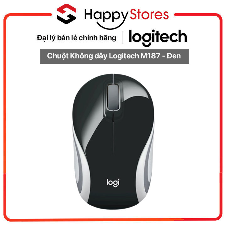 Chuột Không dây Logitech M187 - Hàng chính hãng