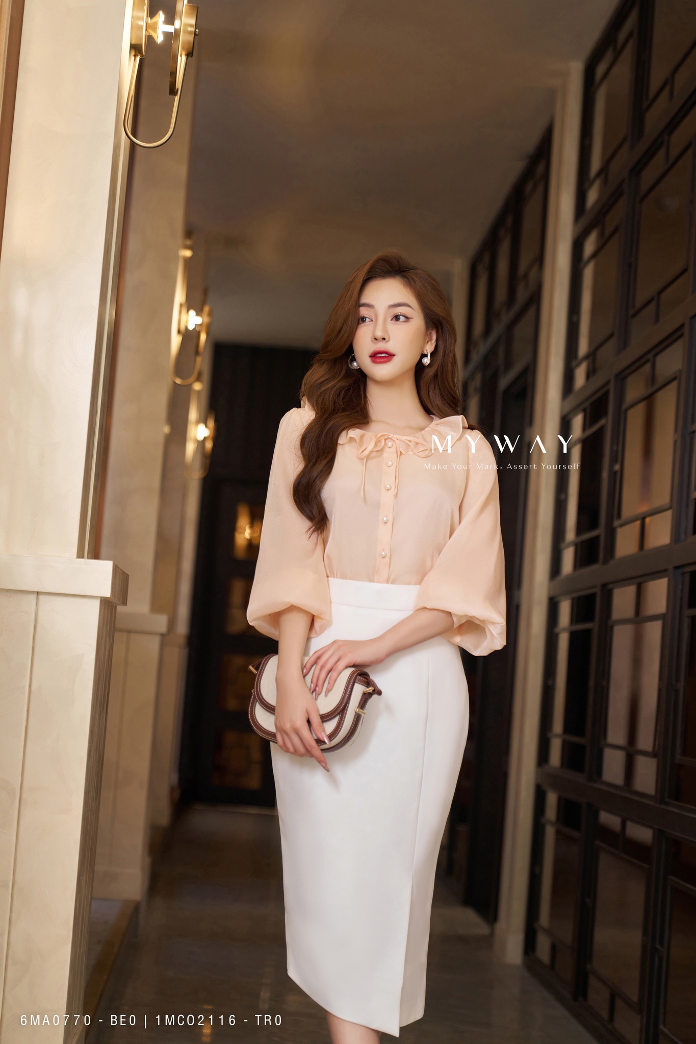 Chân Váy Bút Chì Công Sở MY WAY Xẻ Trước Sang Trọng 1MCO2116