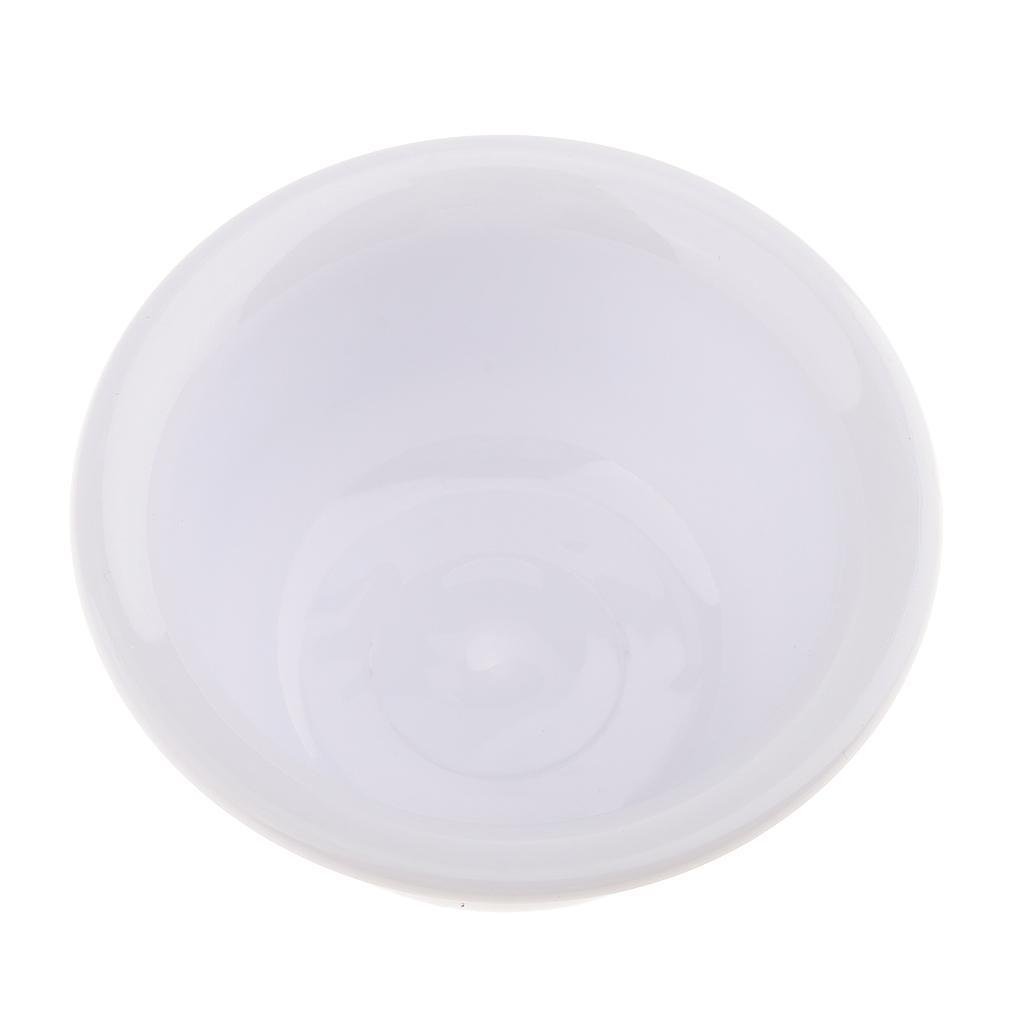 3Pcs White Shaving Bowl Plastic Soap Dish