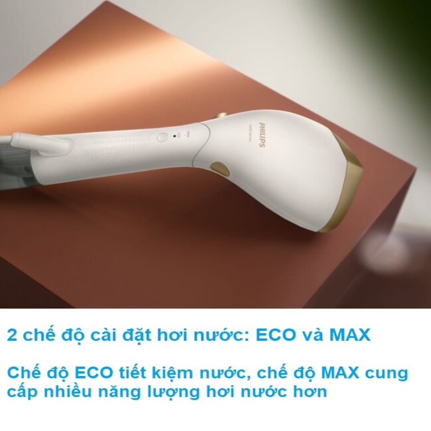 HÀNG CHÍNH HÃNG - Bàn ủi hơi nước cầm tay 2 trong 1 Philips STH7030/18, Series 7000