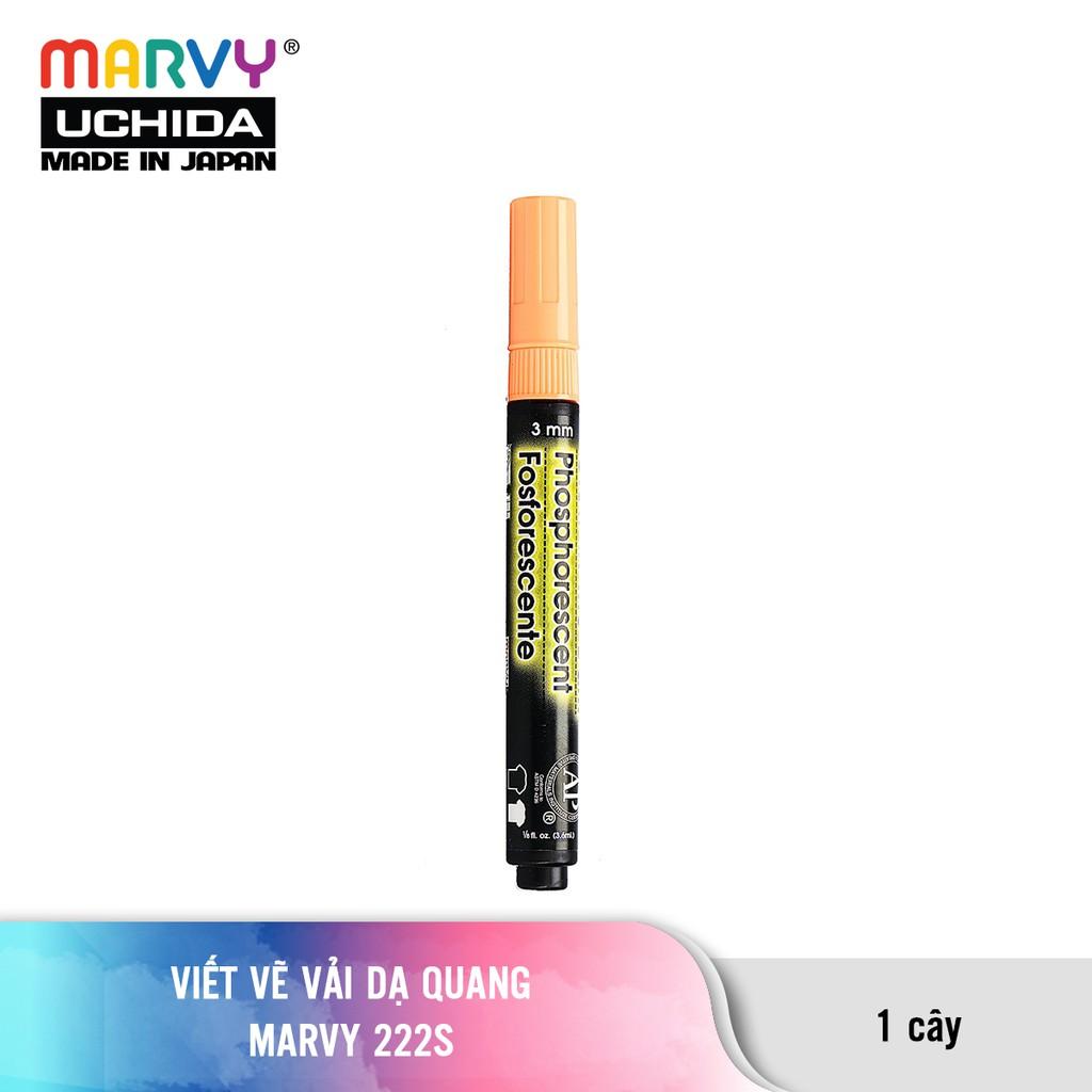 Bút Vẽ Vải Lên Màu Dạ Quang MARVY 222S