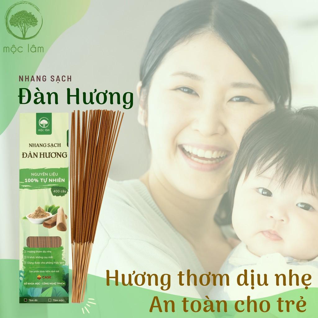 Nhang Sạch Đàn Hương 1500cây - 29cm - Nhang thiên nhiên MỘC LÂM