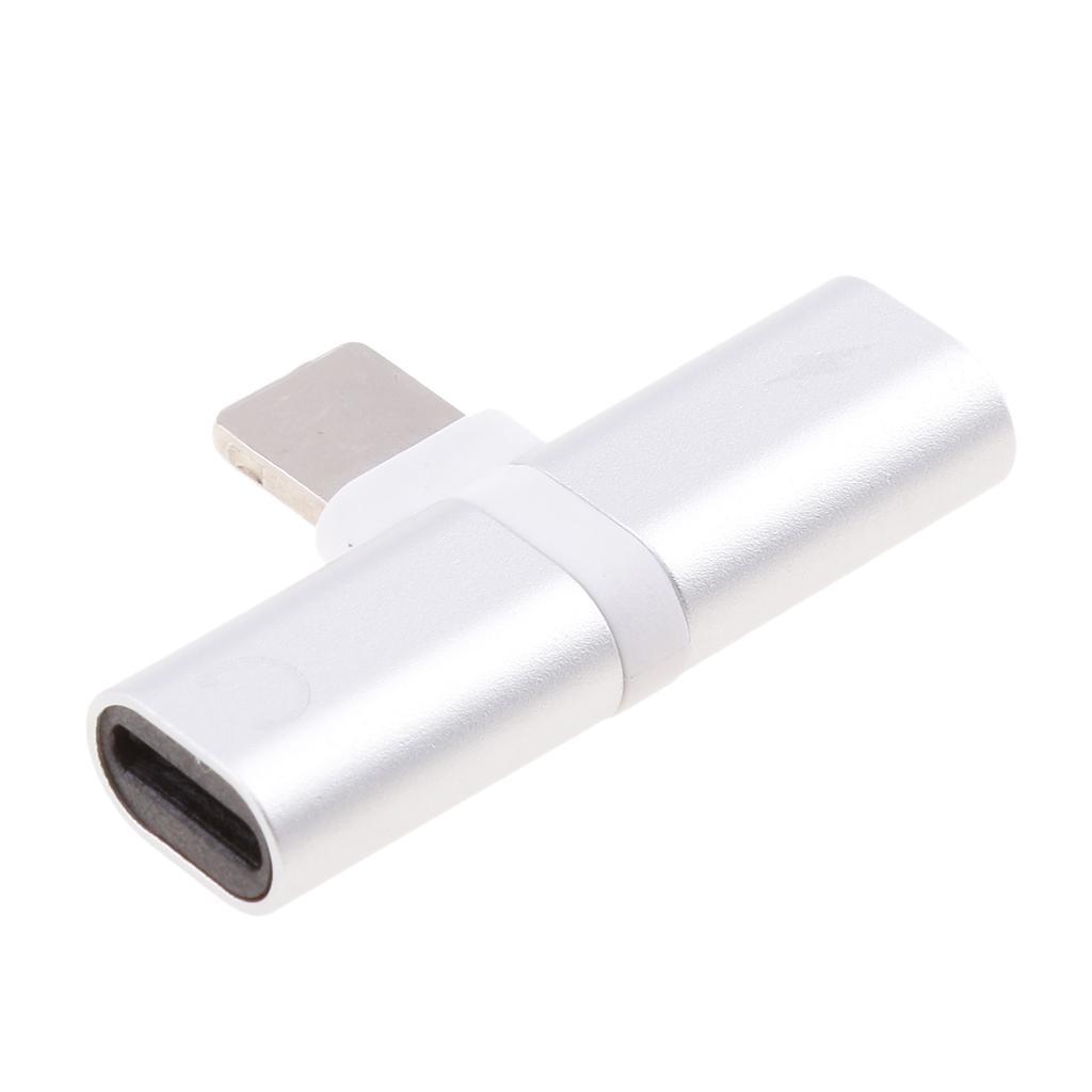2 in 1 Headphones Jack Charger & Audio Splitter Adapter for
