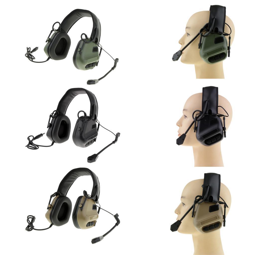 Headset Hunting Communication Headphone No Noise Reduction Green