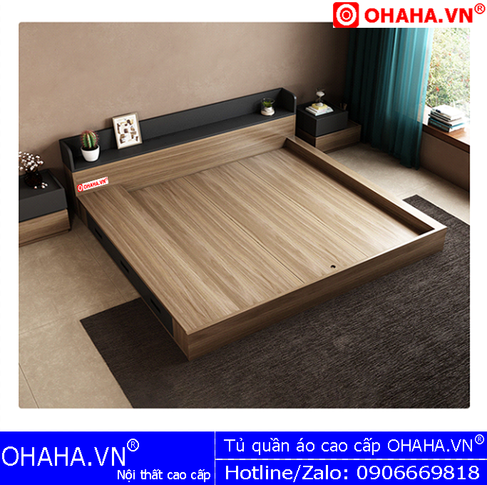 Giường ngủ cao cấp OHAHA (GN104)