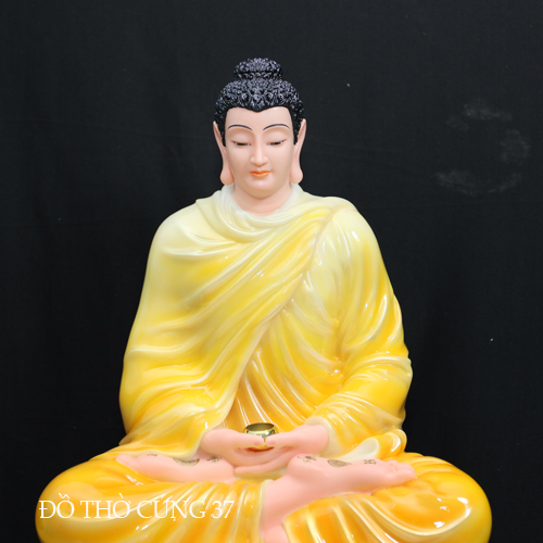 TƯỢNG BỔN SƯ THÍCH CA ÁO VÀNG NGỒI TÒA SEN