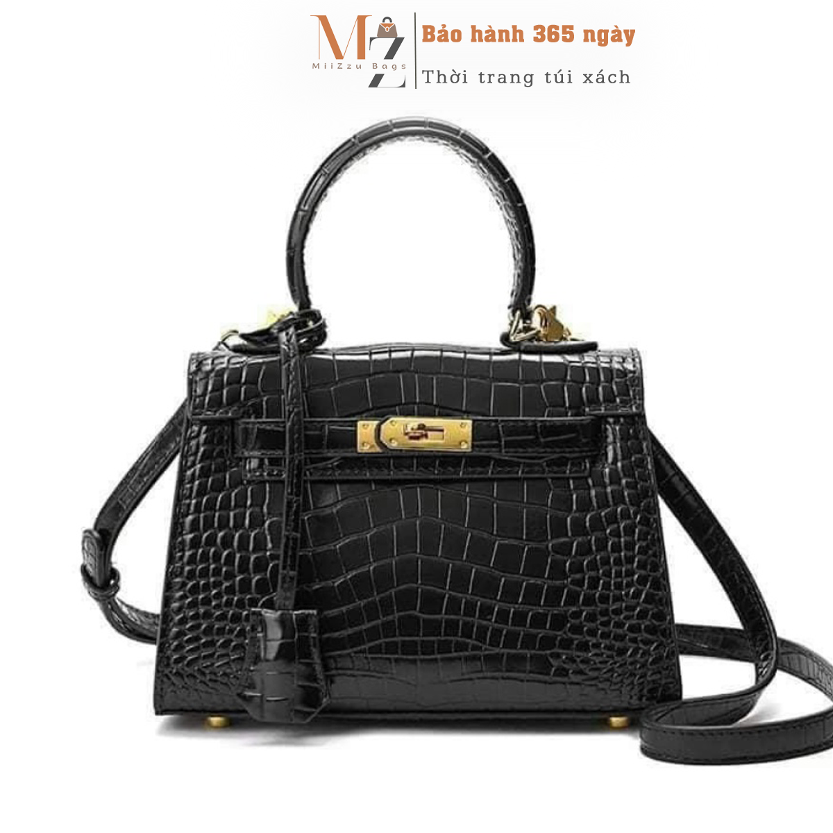 Túi Xách Nữ, Túi Đeo Chéo Size 20cm H.M mini da rắn cực xinh Hottrend phong cách Hàn Quốc