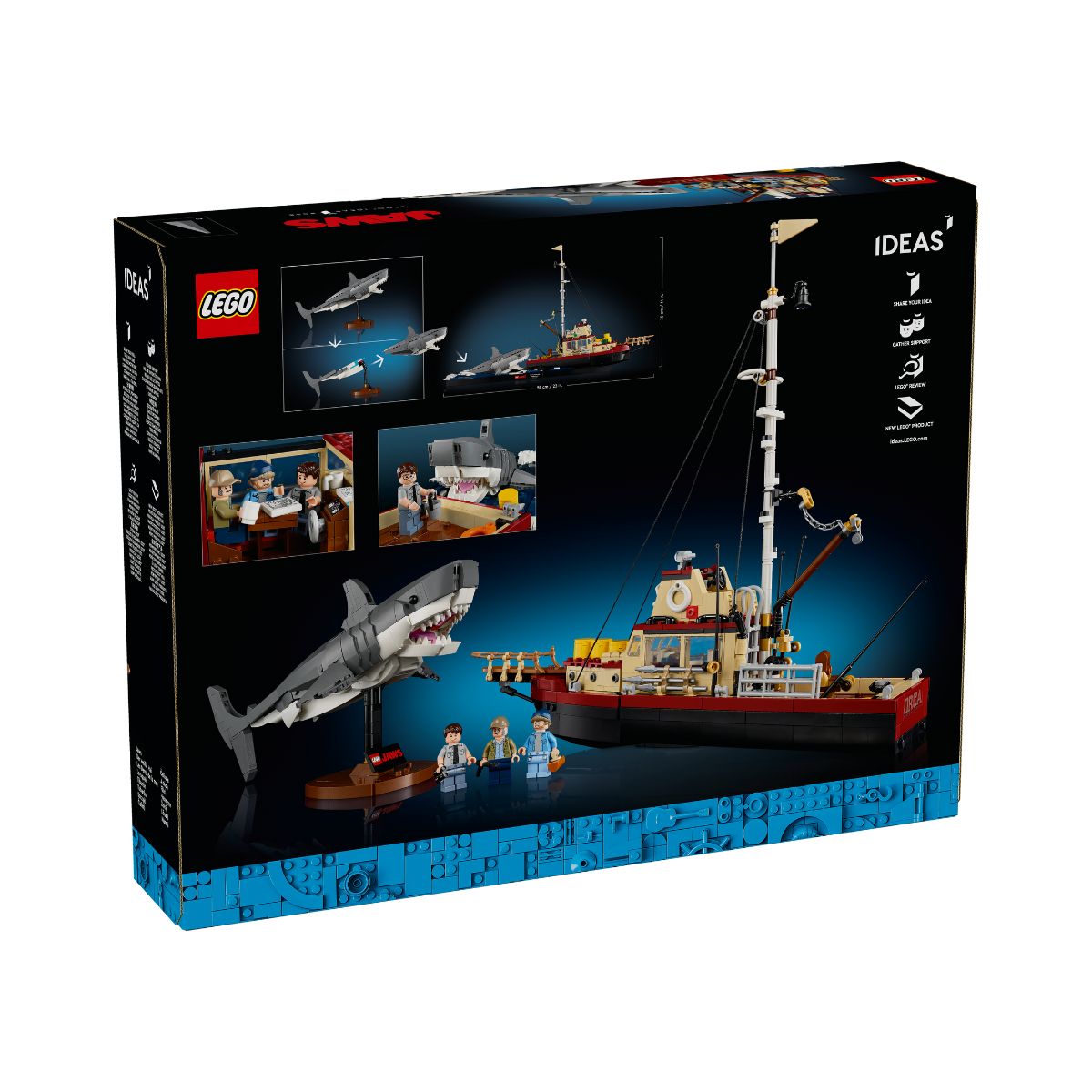 LEGO IDEAS 21350 Đồ Chơi Lắp Ráp Hàm Cá Mập  (1497 chi tiết)