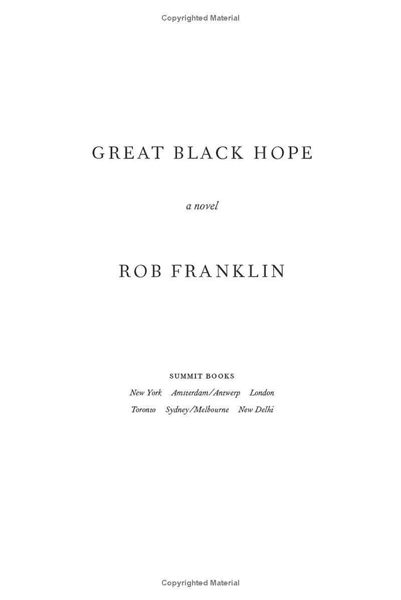 Sách ngoại văn: Great Black Hope