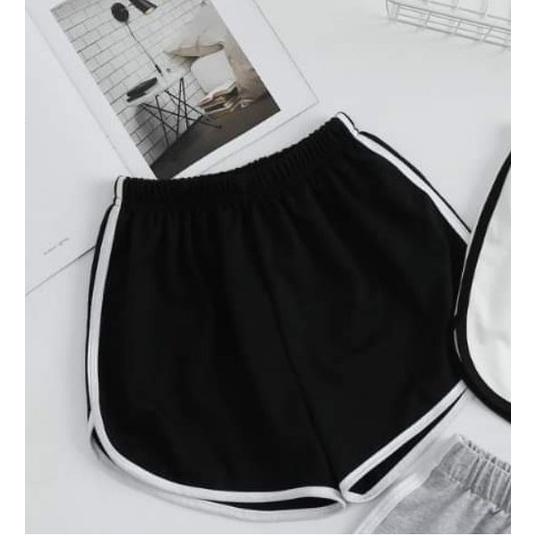 Combo 2 Quần Shorts nữ thun poly Size M L Xl Hết màu Xám