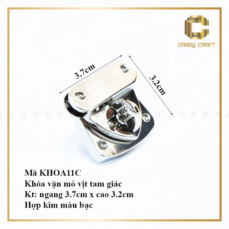 Khóa vặn mỏ vịt tam giác 3.7cm