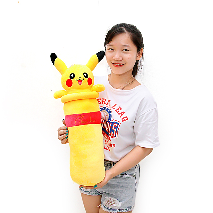 Gối ôm hình Pikachu đáng yêu size 80cm