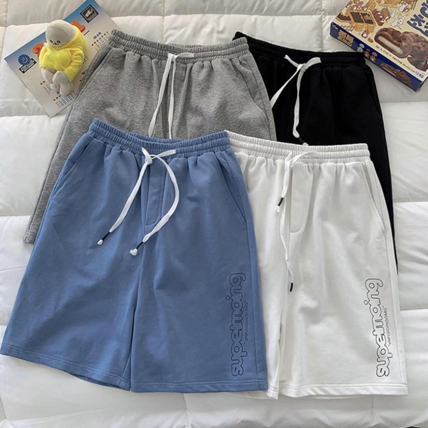 Quần Đùi Unisex  Quần Đùi Nam Nữ Có Dây Rút - Chất Liệu Cotton Mềm Mịn