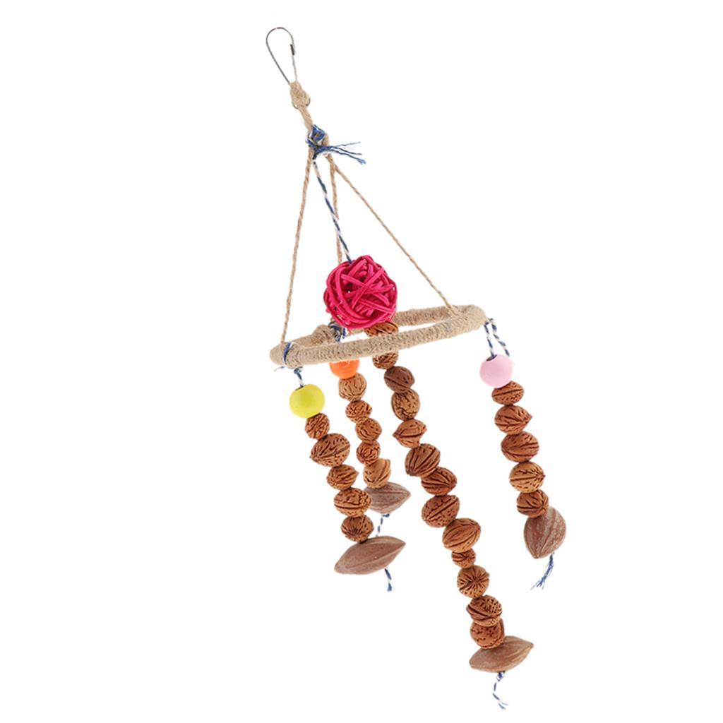 Wooden Cage Perch Parrot Training Swing Toys Bird Cage Accessories