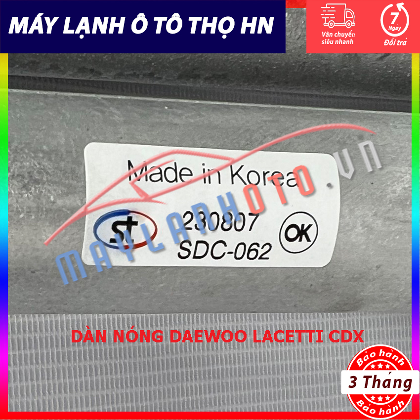 Dàn nóng DW Lacetti CDX - Chevrolet Cruze 2009 2010 2011 2012 2013 hàng xịn Hàn Quốc 09 10 11 12 13