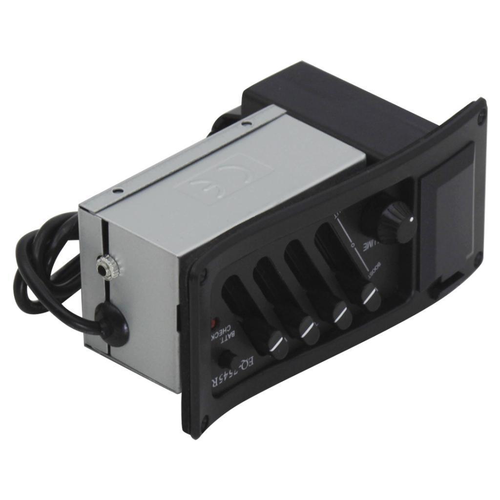 4 Band EQ Guitar Preamp Equalizer For Acoustic Folk Classical Guitar