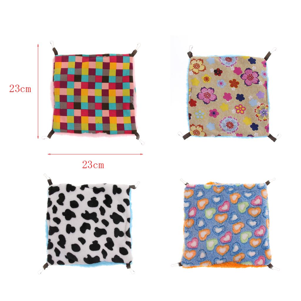 Small Pet Hamster Ferret Double Bunkbed Cage Hammock Hanging Bed