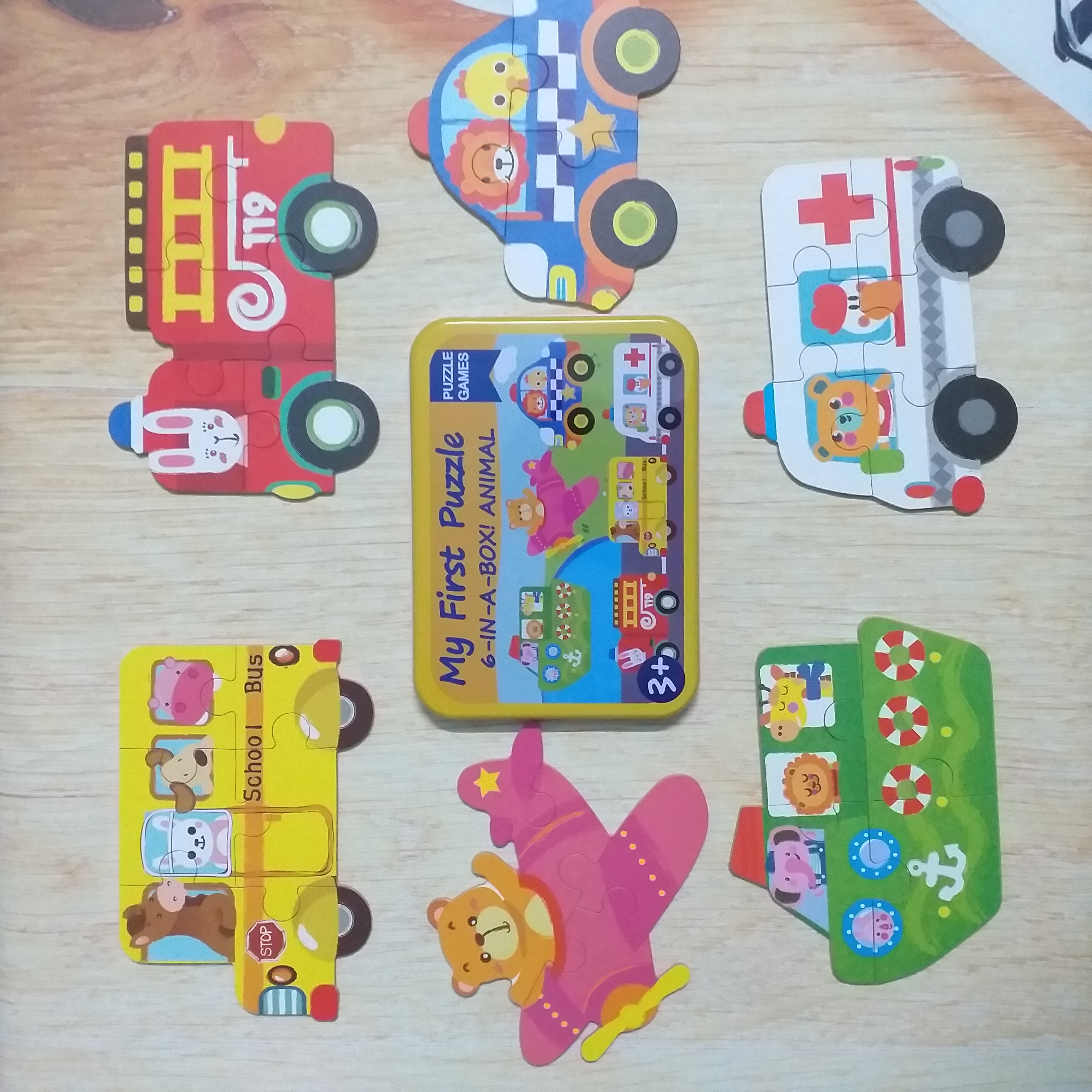 Đồ chơi gỗ - Combo 5 Hộp ghép hình My first Puzzle