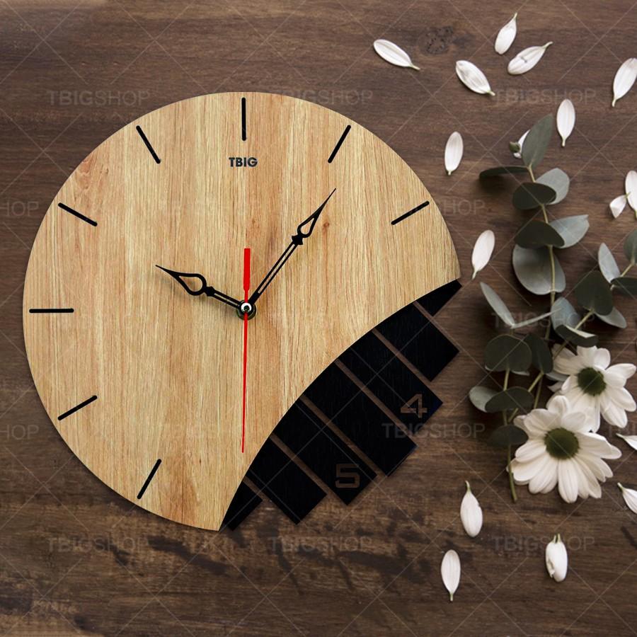 6 Mẫu đồng hồ gỗ treo tường thương hiệu TBIG