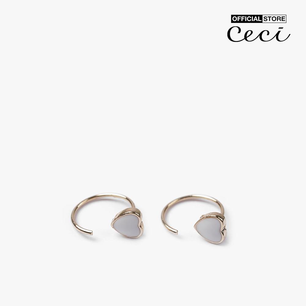 CECI - Khuyên tai nữ khoen tròn xỏ lỗ dáng hở thời trang CC1-04000060-27