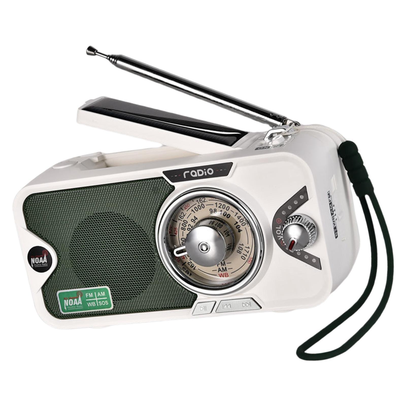 Portable Emergency Radio Solar Charging 3600mAh Outdoor Activities