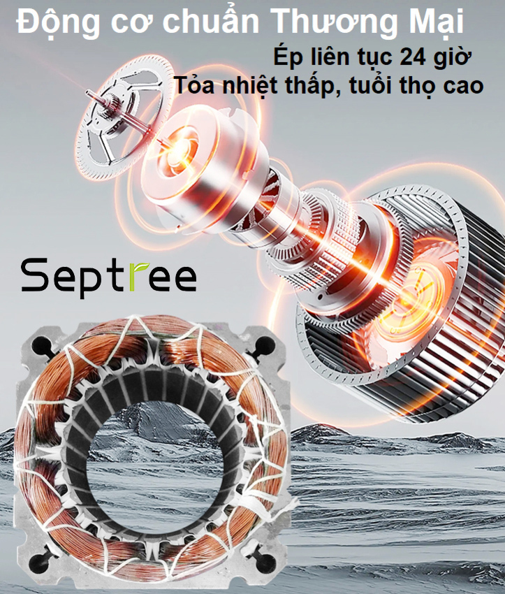 Máy ép dầu ăn thực vật dùng trong gia đình thương hiệu Mỹ cao cấp Septree X9 - Công suất 1300W - Hàng nhập khẩu