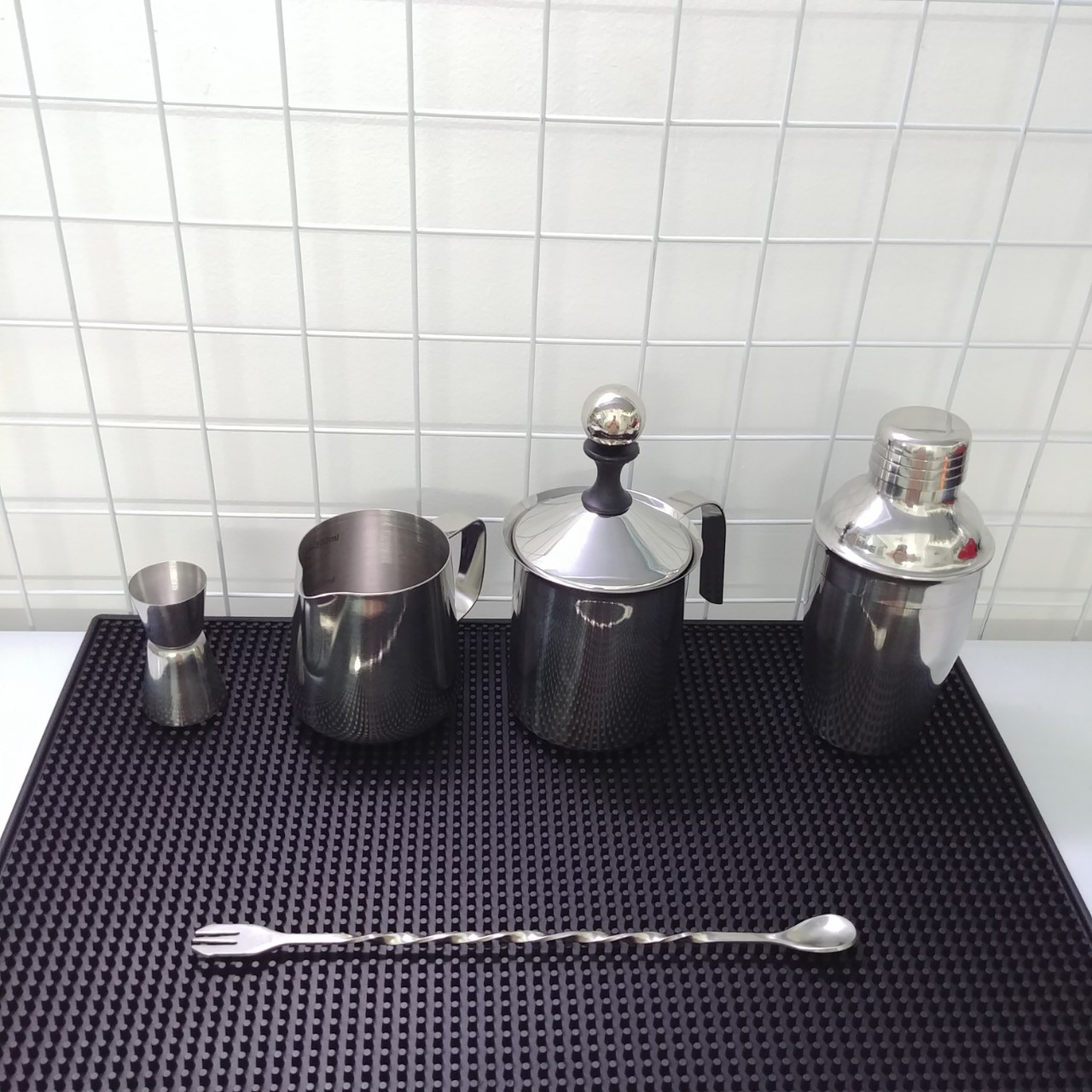 Combo 6 dụng cụ pha chế Inox quầy cà phê, barista